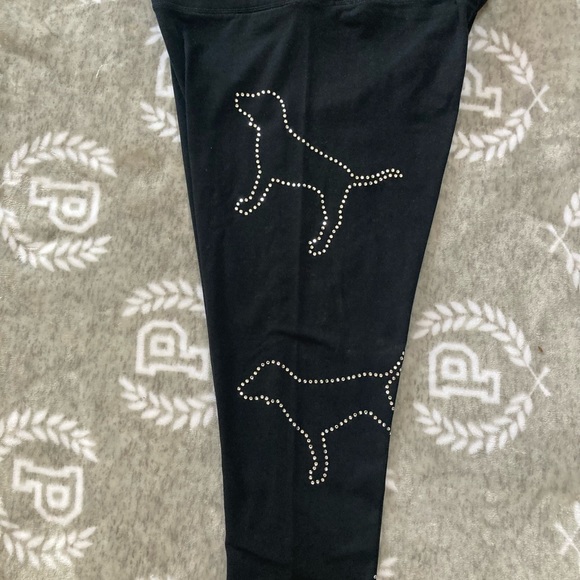 Victoria Secret PINK RHINESTONE BLING DOG LEGGINGS SOLD - Picture 5 of 8